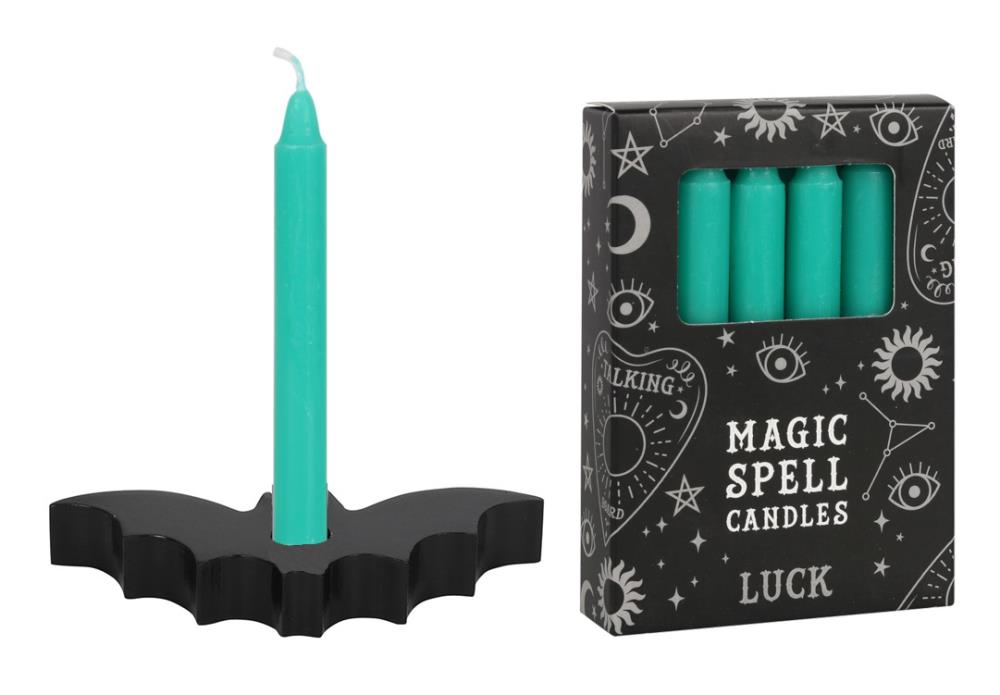 Spell Candle Halter "Fledermaus" inkl. Spell Candle "Luck"