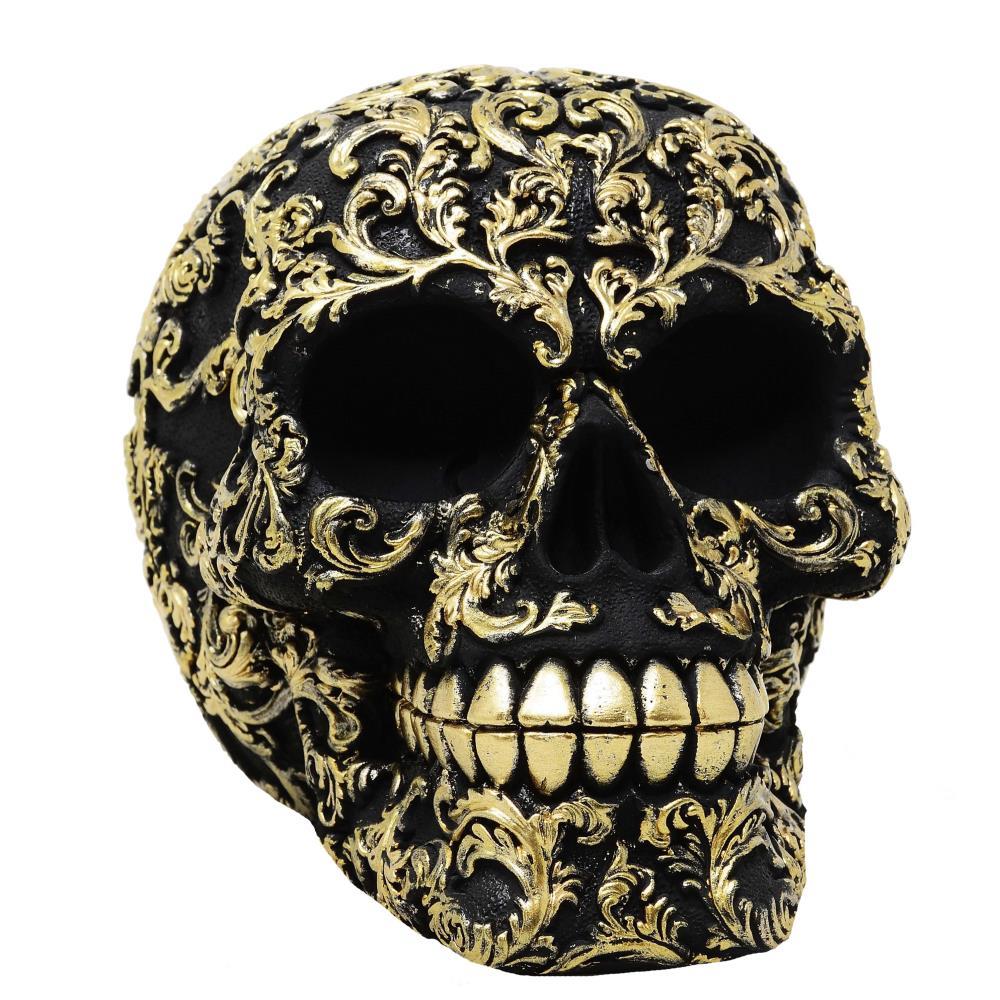 Skull black/gold