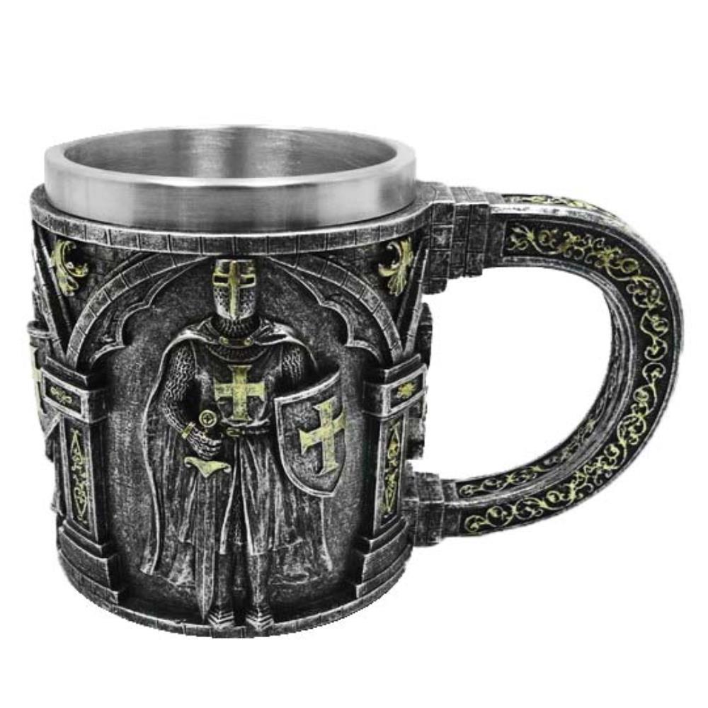 Mug silver "Knight with sword and shield"