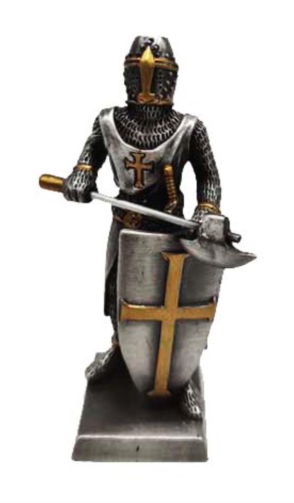 Pewter Knight with ax and shield