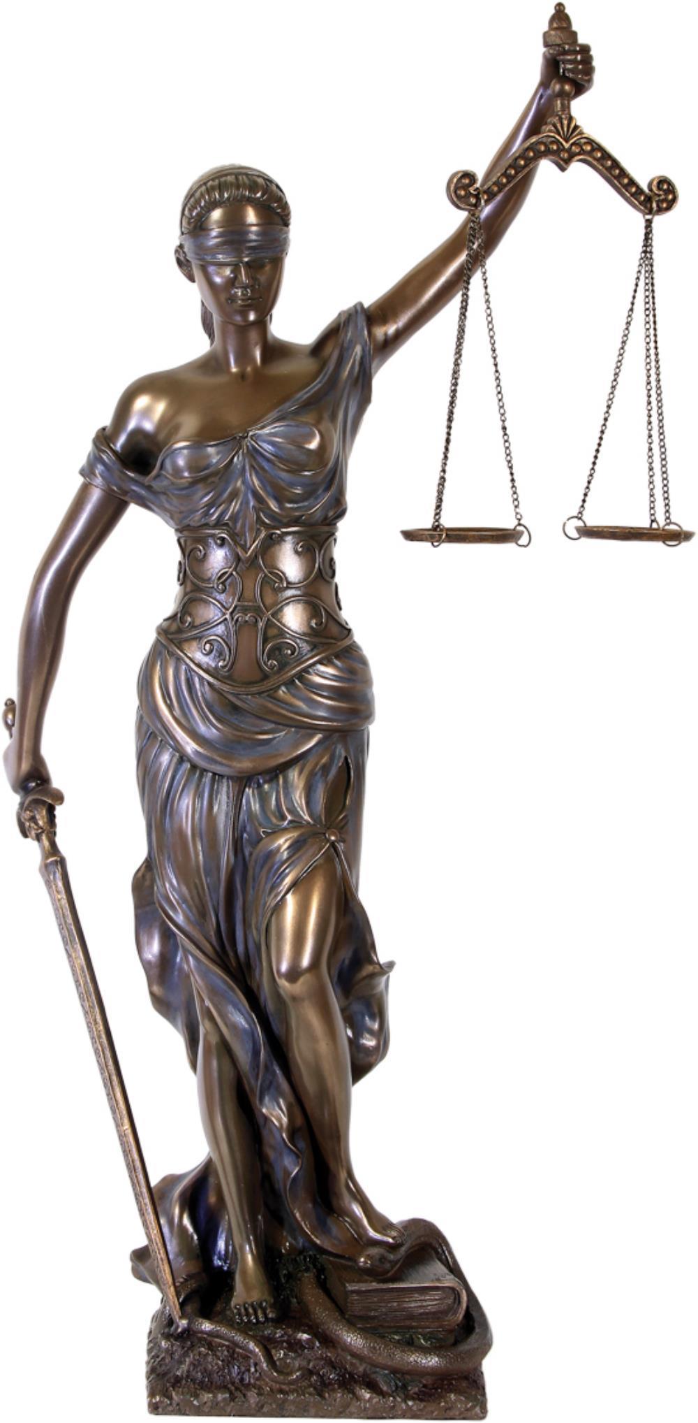 Justitia bronziert